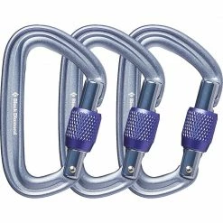Black Diamond Liteforge Screwgate Locking Carabiner 3 Pack Hardware