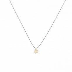 Bronwen Tiny Charm Lotus Necklace