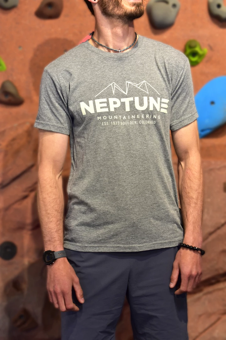 Hot Sale 🥰 Men's Neptune Mountaineering Retro Climbing T-Shirt ✔️ 3 Men's Neptune Mountaineering Retro Climbing T-Shirt