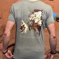 Hot Sale 🥰 Men's Neptune Mountaineering Retro Climbing T-Shirt ✔️ 7 Men's Neptune Mountaineering Retro Climbing T-Shirt