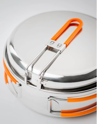 Hot Sale 😀 GSI OUTDOORS GSI Glacier Stainless 1 Person Mess Kit Kitchen ⌛ 4 GSI OUTDOORS GSI Glacier Stainless 1 Person Mess Kit Kitchen