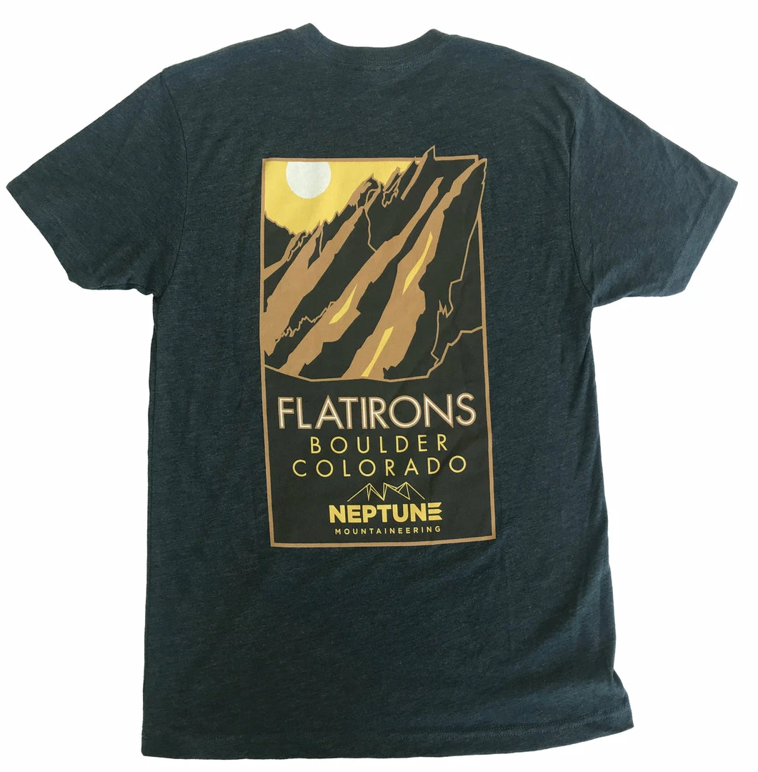 New 🎉 Men's Neptune Mountaineering FlatIrons T-Shirt ✨ 3 Men's Neptune Mountaineering FlatIrons T-Shirt