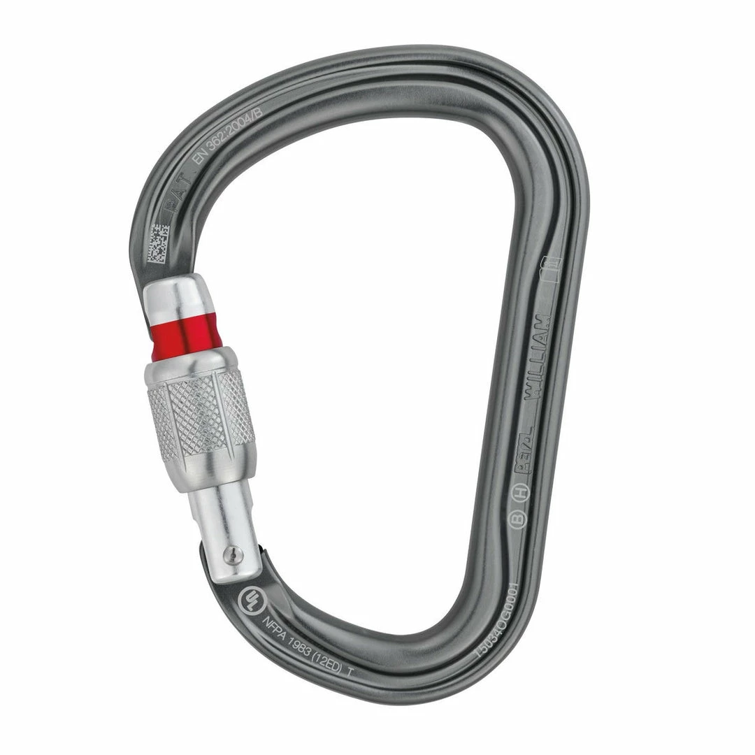 Budget 👏 Petzl William Screw Lock Carabiner Hardware 🔔 4 Petzl William Screw Lock Carabiner Hardware